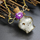 Ожерелье в виде флакона для духов из натуральной кварцевой крошки(BOTT-PW0008-01A)-1