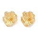 201 Stainless Steel Flower Stud Earrings(EJEW-I309-06G)-1