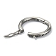 Tibetan Style 316 Surgical Stainless Steel Twister Clasps(STAS-E191-07AS-01)-2