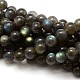 Grade AA Natural Gemstone Labradorite Round Beads Strands(G-E251-33-6mm)-1
