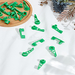 10Pcs Plastic Plant Bender Training Clips, Green, 23x40.5x12.5mm(AJEW-LP0002-05)