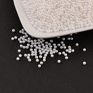 Imitation Pearl Acrylic Beads, No Hole, Round, White, 2.5mm, about 1086pcs/10g(X-OACR-S011-2.5mm-Z9)