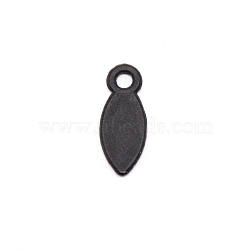 PP Plastic Photo Frame Clips, Horse Eye, Black, 20x8x1.5mm, Hole: 2.5mm, 5000pcs/bag(FIND-WH0001-88)