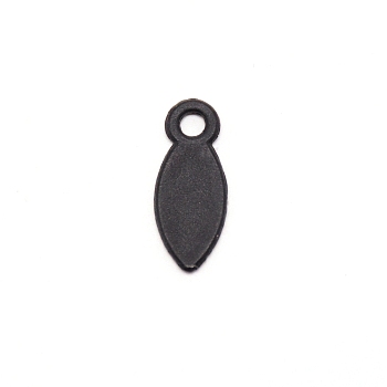PP Plastic Photo Frame Clips, Horse Eye, Black, 20x8x1.5mm, Hole: 2.5mm, 5000pcs/bag