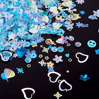 100G Plastic Sequins Beads(PVC-TA0001-04B)-4