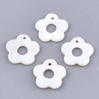 Flower Freshwater Shell Charms