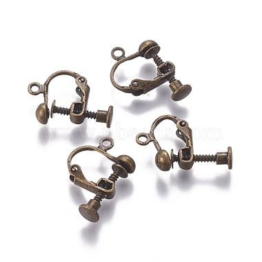 Antique Bronze Brass Earring Components