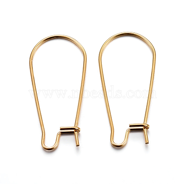 Golden 304 Stainless Steel Hoop Earring Findings