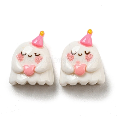 Pink Ghost Resin Cabochons