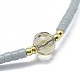 Adjustable Natural Smoky Quartz Braided Bead Bracelets(BJEW-F391-A18)-3