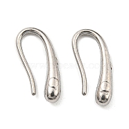 304 Stainless Steel Dangle Earrings, Teardrop, Stainless Steel Color, 14x6.5x3mm(STAS-G310-31P)