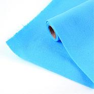 Non Woven Fabric Embroidery Needle Felt For DIY Crafts, Deep Sky Blue, 450x1.2~1.5mm, about 1m/roll(DIY-R069-08)