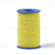 Round Elastic Cord, Yellow, 0.6mm, about 546.8 yards(500m)/roll(EW-T001-11)