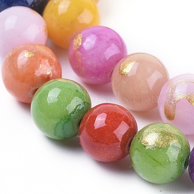 Natural Jade Beads Strands(G-F670-A16-10mm)-3