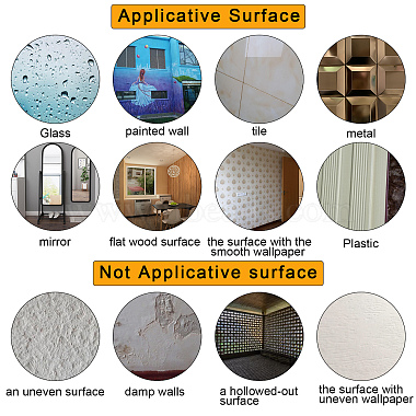 stickers muraux miroirs acryliques tournesol(DIY-CN0001-18D)-6