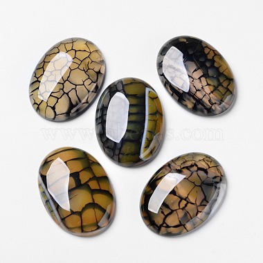 30mm Oval Natural Agate Cabochons