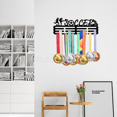 Sports Theme Iron Medal Hanger Holder Display Wall Rack(ODIS-WH0021-508)-6