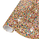 Glitter Resin Hotfix Rhinestone(Adhesive On The Back)(DIY-WH0166-23E)-1