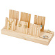 1 Set 2-Slot Wooden Earring Display Card Stands(EDIS-DR0001-07B)-1