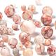 340Pcs 4 Sizes Natural Red Netstone Round Beads(G-LS0001-35)-4