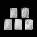 Natural Rainbow Moonstone Beads, Rectangle, Faceted, 14~14.5x10~10.5x5.5~6mm, Hole: 1.2~1.4mm(GG-C001-01A)