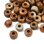Natural Picture Jasper Beads, Column, 8x5.5~6mm, Hole: 3~3.2mm(G-G0003-A08)