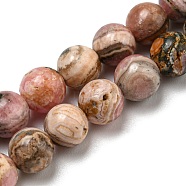 Natural Rhodonite Beads Strands, Round, 6mm, Hole: 0.8mm, about 58pcs/strand, 15.20''(38.6cm)(G-R494-A12-02)