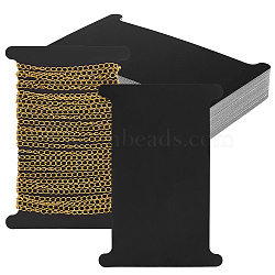Paper Bobbins, Rectangle, Black, 130x89x0.4mm(DIY-WH0622-105B-01)