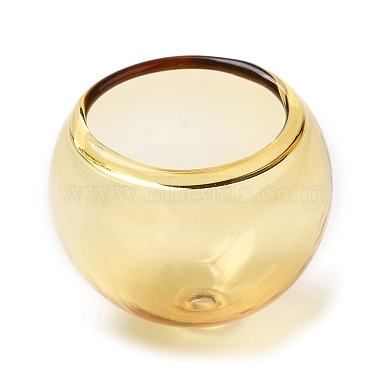 cône de perles de verre transparent(GLAA-G100-01C-04)-2