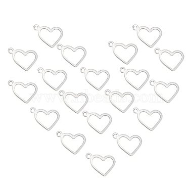 Stainless Steel Color Heart 304 Stainless Steel Pendants