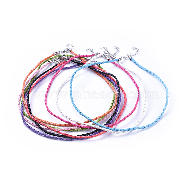 3mm Mixed Color Imitation Leather Necklace Making