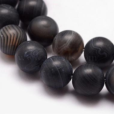Natural Striped Agate/Banded Agate Bead Strands(G-K166-12-10mm-03)-3