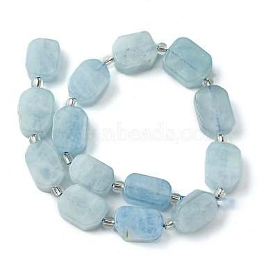 Natural Aquamarine Beads Strands(G-C098-A10-01)-3