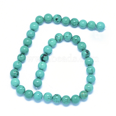 Natural Magnesite Beads Strands(G-P324-07-8mm)-2