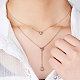 SHEGRACE 925 Sterling Silver Two-Tiered Necklaces(JN701B)-3