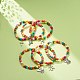 Ensemble de bracelets extensibles en perles synthétiques turquoise (teint) et acrylique de style 6pcs 6(BJEW-JB08627)-2