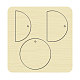 Matrice de découpe de coupe de bois(DIY-WH0169-64)-1