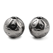 316 Stainless Steel Beads, Round, Stainless Steel Color, 8mm, Hole: 1.2mm(STAS-B047-12P)