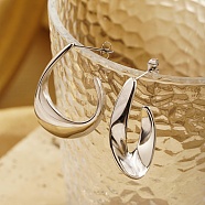 Stainless Steel U-shape Stud Earrings for Women(BS9546-2)