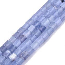 Natural Quartz Beads Strands, Dyed & Heated, Column, Lavender, 6.5x6~6.5mm, Hole: 1mm, about 63~64pcs/strand, 14.96 inch~15.16 inch(38~38.5cm)(G-N326-150-A02)