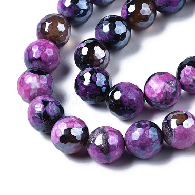 Chapelets de perles d'agate naturelle(G-Q998-013D)-3