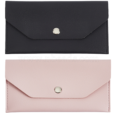 2Pcs 2 Colors PU Leather Wallets with Alloy Snap Buttons(AJEW-CL0001-19B)-1