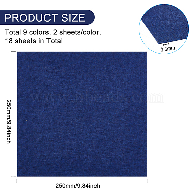18 Sheets 9 Colors Linen Fabric(DIY-FG0004-46)-2