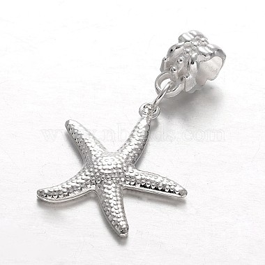 35mm Starfish Alloy Dangle Beads