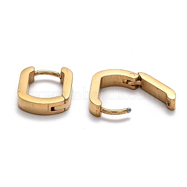 304 Stainless Steel Huggie Hoop Earrings(STAS-J033-11A-G)-3