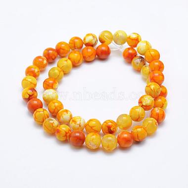 Chapelets de perles en agate naturelle craquelée(G-K203-88-8mm)-2