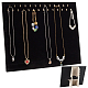 28 Golden Hooks Velvet Necklace Display Board(NDIS-WH0016-02)-1