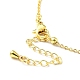 Synthetic Crystal Teardrop Pendant Necklace(NJEW-G016-03A)-4
