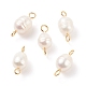 Natural Cultured Freshwater Pearl Beads Connector Charms(PALLOY-JF01551-02)-1