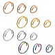 12Pcs 12 Style Double Nose Ring for Single Piercing(AJEW-SZ0002-19)-1
